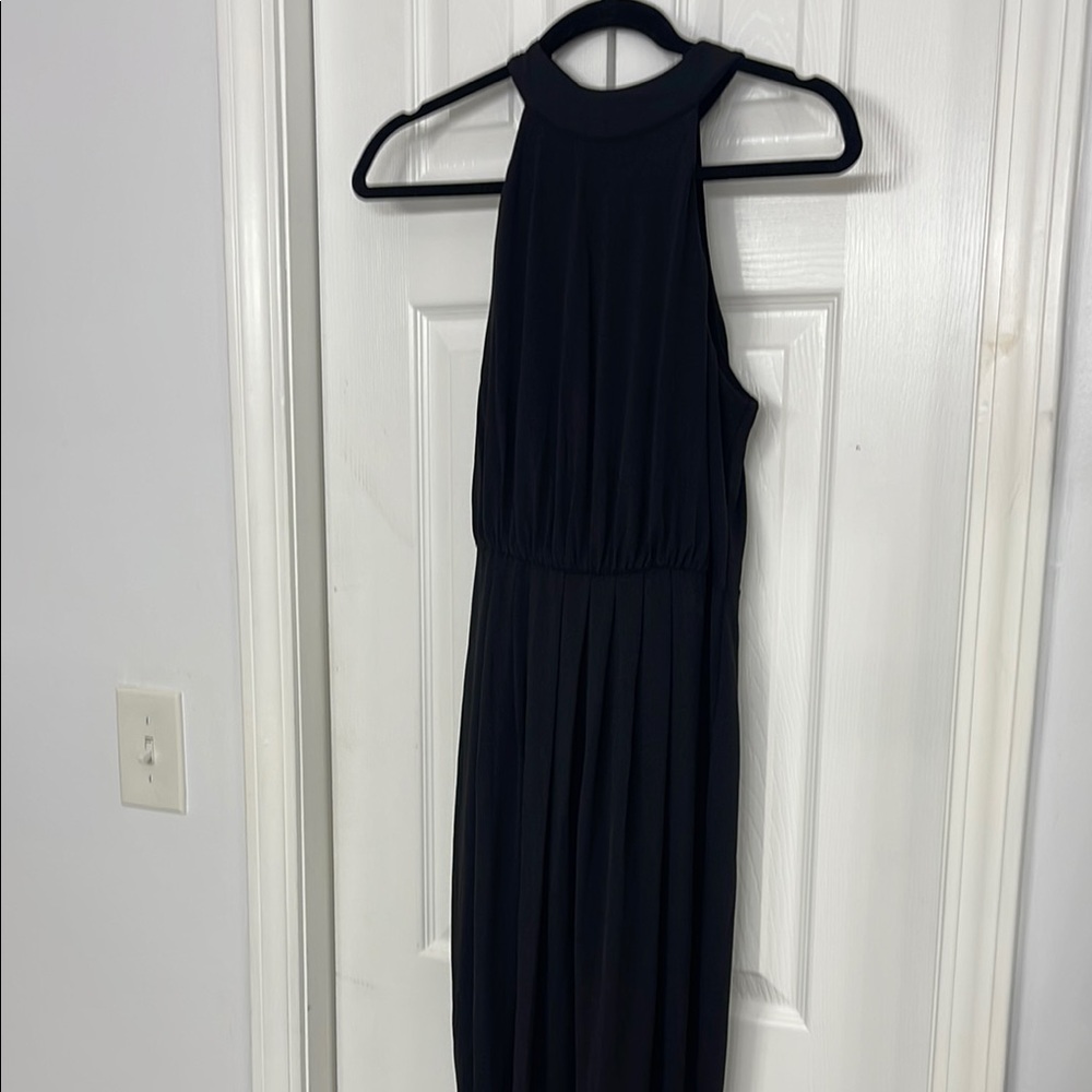 Elegant Black Halter Dress